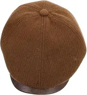 [Minkissy] Elegant Women Newsboy Cap Chic Retro Beret Comfortable Breathable Stylish Vintage Accessory for Fashion Lovers Face Contouring Design for Daily Wear Light Brown