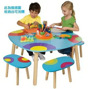 【美國ALEX】712WNS 多功能兒童繪畫遊戲桌(內附4張板凳) /組