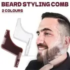 Beard Styling Shaping Template Comb Barber Tool Symmetry Trimming Shaper Stencil