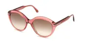 Tom Ford FT0763 MAXINE 72F Men's Sunglasses Pink Size 56