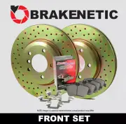 FRONT BRAKENETIC Sport Drilled Brake Rotors + Ceramic Pads JCW GP 35.34160.21 (for: Mini)