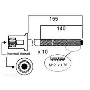 Permaseal Cylinder Head Bolt Set - HBS188