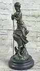 Dreaming By Auguste Moreau Art Deco No Statue Figurine Bronze Sculpture Gift