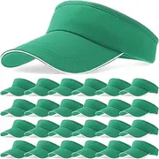 [Bonuci] 24 pcs Sun Visor Unisex Sun Visors Hats UV Protection Sun Hat for Women Men Tennis Baseball Golf Caps Bulk