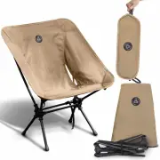Folding Camping Chair Low Back Portable Ultralight Storage Pouch Beach Outdoors