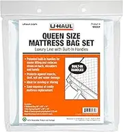 U-Haul Queen Mattress Bag Set - 1 Mattress Bag (96" x 69" x 14") - 1 Box Spring Bag (92" x 69" x 10") - 2.25 Mil
