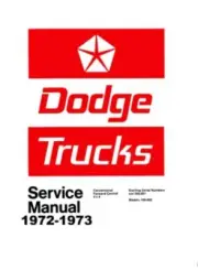 1972 1973 Dodge Truck Shop Service Repair Manual Book Engine Drivetrain Guide OE