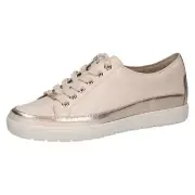 Caprice 9-23654-42 450 Ladies Cream Leather Lace Up Shoes