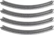 [Kato] USA Model Train Products Unitrack, 348mm (13 3/4") Radius 45-Degree Curve Track (4-Piece)