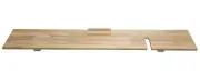 Natural Finish Wood Bath Caddy Tray ~30" Length w/ Wine Glass Candle Phone Slots