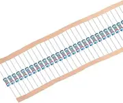 uxcell 100Pcs 220 Ohm Resistor, 1/2W 1% Tolerance Metal Film Resistors, Lead, 5 Bands for DIY Electronic Projects and Experiments