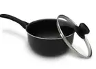 20cm Heavy Gauge Aluminium Non-Stick Saucepan Stay-Cool Handle for Gas Electric