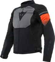 Dainese Air Fast, textile jacket , color: Black/Grey/Neon-Red , size: 44