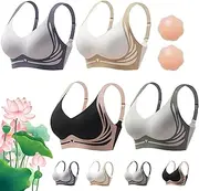 [fencyatt] Advocatey Bra, Submarine Bra, Submarinen Super Gather Bra Wireless Push-Up Bra, Ultra-Thin Breathable Anti-Sagging