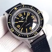 New 50-Fathoms Bezel 40mm Retro Men NH35 Automatic Mechanical Watches Sapphire