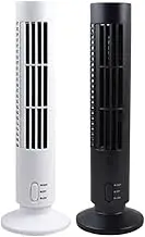 Cabilock Mini Tower Fan Portable Air Conditioning Bladeless Design for Safety Oscillating Cooling for Home Office Travel White Electric Fan for Families Elderly