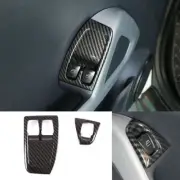 ABS Carbon Fiber Window Lift Switch Button Cover Trim For Benz Smart 2010-2014