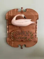 Sign by Lou Reineri Chincoteague Island, Hand Carved Wooden Plaque One of Kind