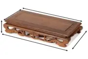 Rectangle Wenge Wood Fishbowl Stand Bonsai Flower Stone Ji-chi Hard Wooden Rack