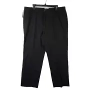 Dockers Signature Khaki Classic Fit Pants Men's Sz W38 L30 Black Performance NWT