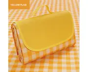 Large Waterproof Thickened Picnic Mat (yellow Grid)