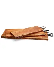Two's Company Set of 3 Serving Boards with Handles