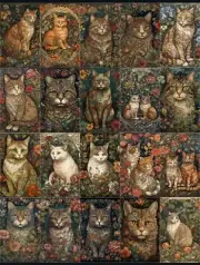 20 Pcs Cat Art Small Tags Junk Journal Scrapbook USA