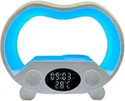 Multifunction RGB Night Light Bt Speakers with Light Alarm Bedroom Sunrise Up Wake Fast Charging Cl N3d4