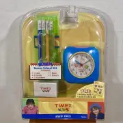 TIMEX Kids Alarm Clock TK35KR w Bonus School Kit incl. Case, Pencils, Sharpener