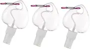 FOMIYES 3pcs Refillable Mist Spray Bottles with Carabiner Design Portable Travel Bottles Leakproof for Cosmetics Perfumes and Household Use Random Hook Colors