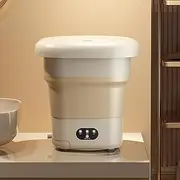Portable Washing Machine, Mini Washer 9L High Capacity with 3 Modes Deep Cleaning for Underwear, Baby Clothes, Or Small Items, Foldable Washing Machine for Apartments, Camping,Khaki