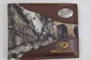 ZEP PRO Alabama Troy Trojans Mossy Oak Camo Bifold Wallet Tin GIFT Box