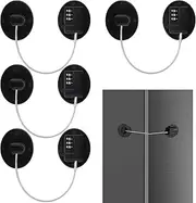 New Upgraded Fridge Door Locks, Windspeed 4 Pack Refrigerator Lock Combination Lock for Fridge Door Lock Safety First Freezer Lock for Upright Freezer Lock