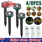 Gardeon Snake Repeller 4/8Pcs Solar LED Power Pest Multi Pulse Repellent Rodent
