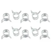 20pcs Spring Hose Clamp 65Mn Steel 7mm Low Pressure Air Clip Zinc Plated
