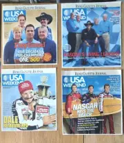 NASCAR USA WEEKEND lot of 4 EARNHARDT, JOHNSON, PETTY, HAMLIN 07-08 RARE L@@K!