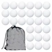 3X(100 Pcs Hollow Plastic Ball with Mesh Drawstring Storage Bags for6837