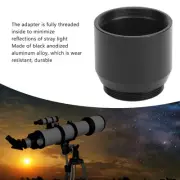 1.25 Inch to C CS Mount Adapter For Telescope Astronomy Camera Accessories Black