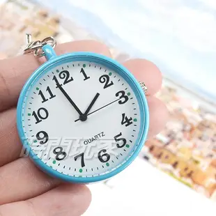 VASUCH 台灣授權 PWT藍 輕巧數字時尚懷錶 吊飾 鑰匙圈【時間玩家】