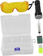 DRESSOOS 1 Set Car Air Conditioner Leak Test Flashlight Kit Essential Leak Detection Tools for Vehicle Systems Compatible with Various Models Easy to Use and Repair