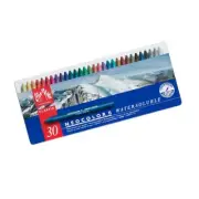 Caran d'Ache Classic Neocolor II Water-Soluble Pastels, 30 Colors