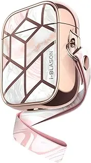 i-Blason Cosmo Series Case Designed for Airpods 2nd Generation/1st Generation, 360° Protective Stylish Marble AirPods Case Cover Compatible with Apple AirPods 1st/2nd (Marble)