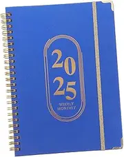 Daily Schedule Planner 2025 Monthly Planner Notebook Spiral Bound Undated Vertical Academic School