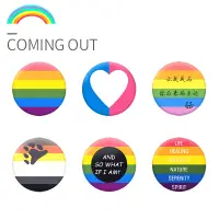 在飛比找蝦皮購物優惠-【買五送一 】LGBT 彩虹胸章 六色彩虹 婚姻平權 胸針 
