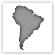 South America Map Stencil - Choose a Size - Laser-Cut Reusable Plastic
