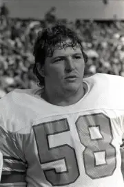 Offensive Lineman David Carter Of The Houston Oilers Nfl 1977 OLD PHOTO