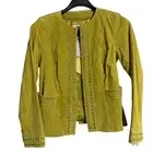 Bradley Bayou Suede Leather Jacket with Metal and Braided accents XS
