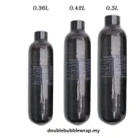 在飛比找蝦皮購物優惠-0.36l/0.42l/0.5l氣罐碳纖維黑色氣瓶潛水罐容量