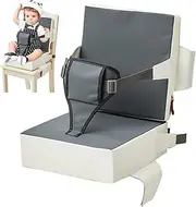 Toddler Chair - Toddler Booster Seat for Dining Chair | Baby Booster Seat for Dining Table | Table Booster Seat for Toddler | Portable High Chair with Non-Slip Bottom and Straps for Kids