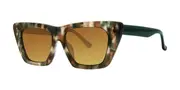 Kensie Just Enough Polarized Camo Tortoise Men's Sunglasses Tortoiseshell Size 54